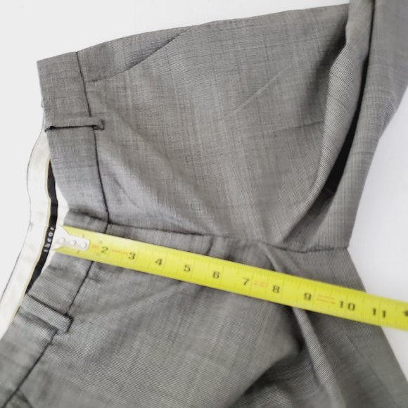 THEORY Heather Grey Wide Leg Trousers - Picture 12 of 13